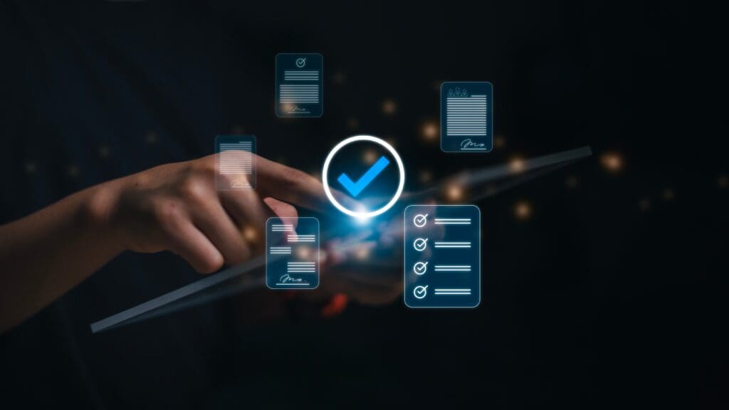 A digital compliance collage