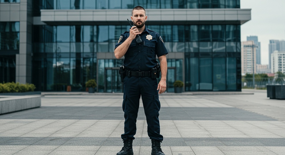 A business security guard