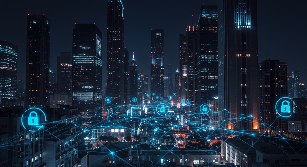 A city scape.