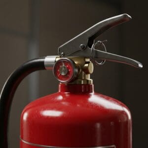 A fire extinguisher