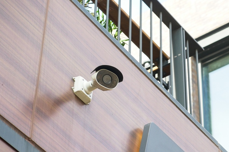 A CCTV security camera