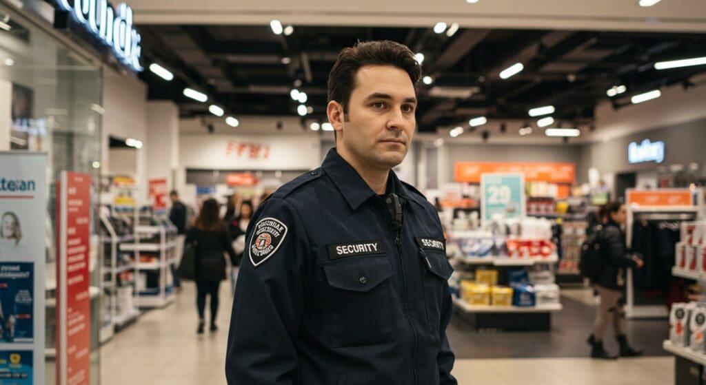 A retail security guard